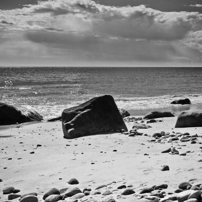 beach, fine art, black and white